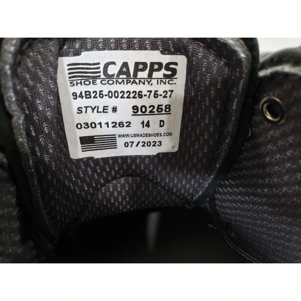 NEW NO BOX SIZE 14 Capps Men's Commander Black Dress Shoes Lace up